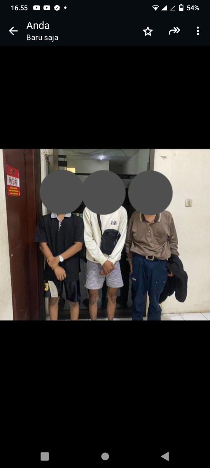 Polsek Cibinong Telah Mengamankan 3 (tiga) orang anak remaja yang diduga hendak melakukan tawuran