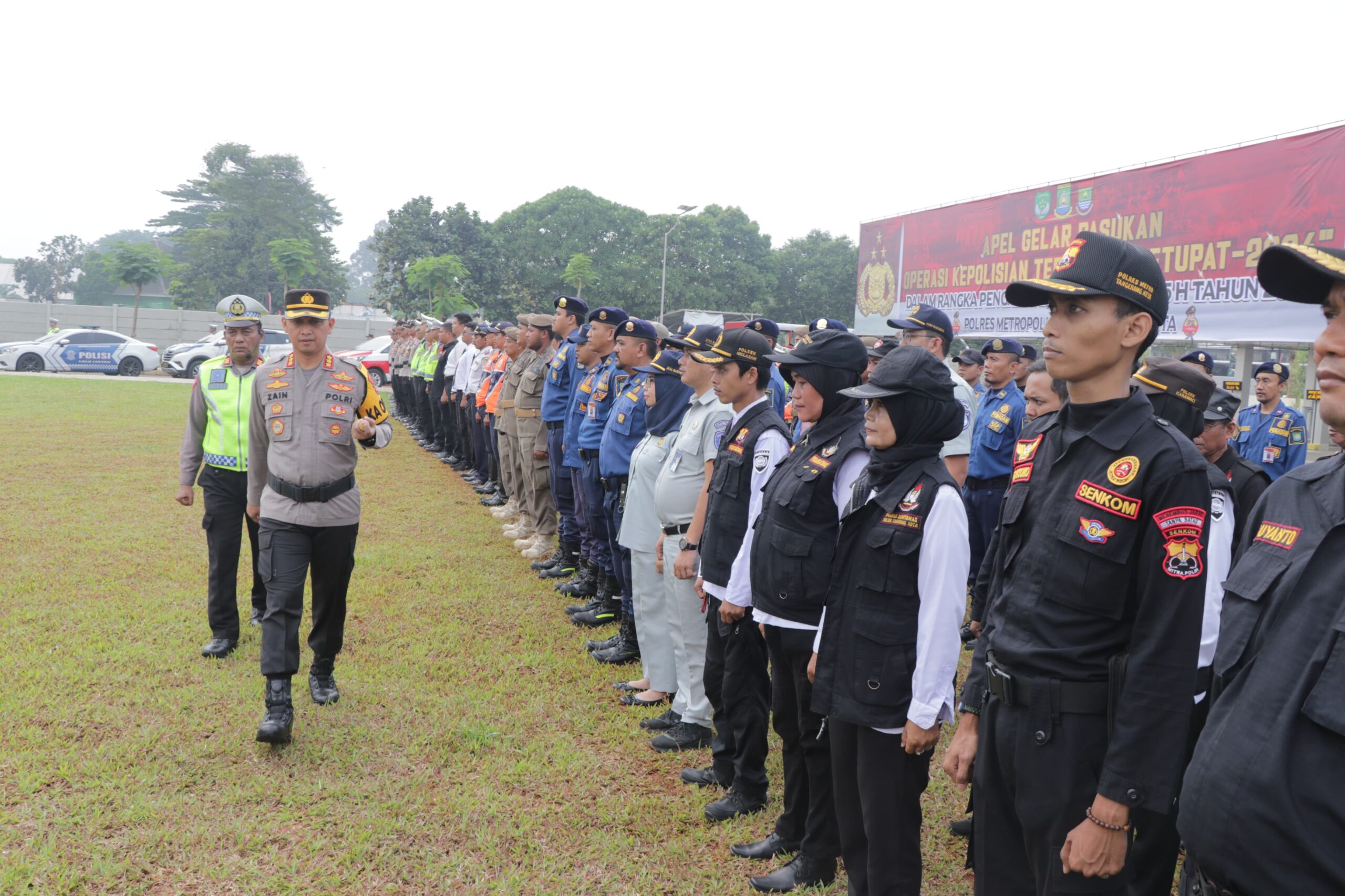 Polres Metro Tangerang Kota Gelar Apel Kesiapan  Ribuan Personel Operasi Ketupat 2024