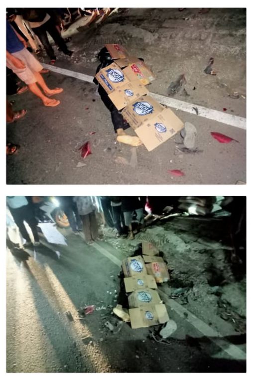 Polsek Tanjungsari Bersama Unit Laka Lantas Tangani Kecelakaan Lalu Lintas di Tanjungrasa Mengakibatkan Meninggalkan Satu Korban Meninggal Dunia