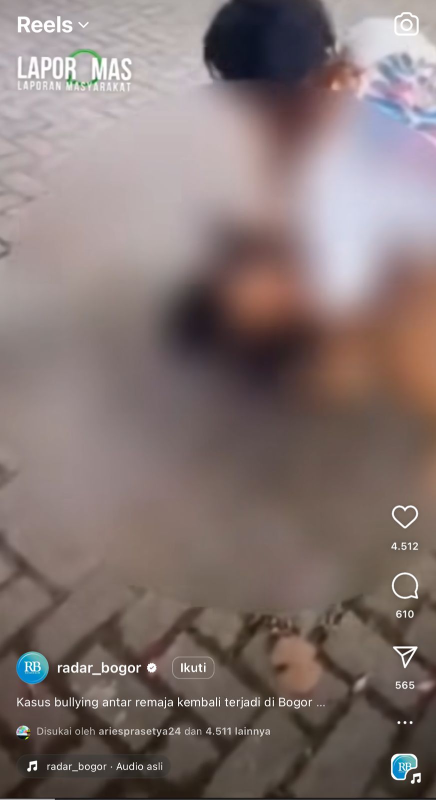 Polsek Tamansari Tindak Lanjuti Berita Viral di Medsos Terkait Bullying Antar Remaja