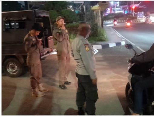 Patroli Gabungan Polsek Ciawi Bersama Instansi Terkait Antisipasi Amankan Konvoi Suporter Viking