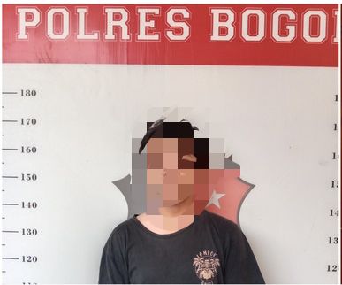 Polsek Ciawi Amankan Pelaku Diduga Pencurian Helm