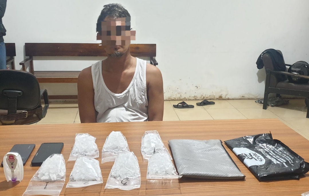 Tim Gabungan Polda Kalbar Berhasil Gagalkan Beredarnya 7,5 Ons Sabu Di Kabupaten Sambas