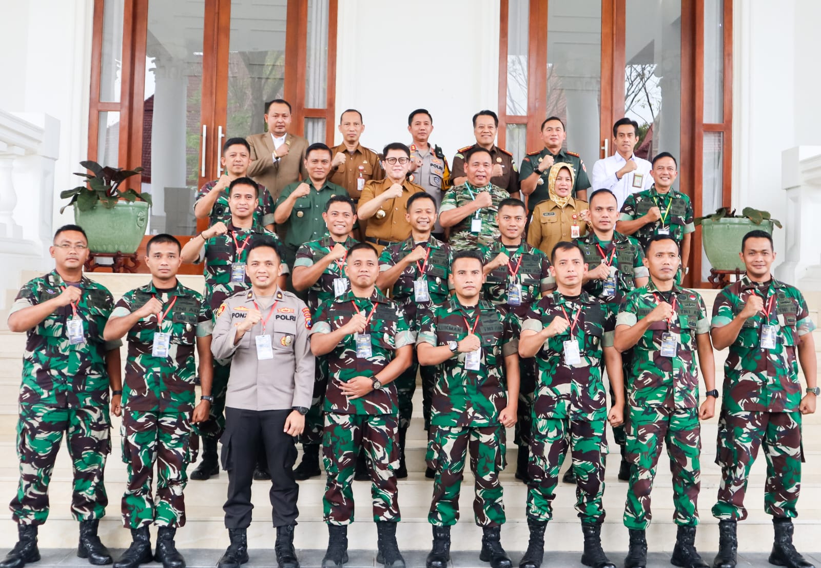 Bersama Forkopimda, Dandim Bojonegoro sambut KKL Studi Wilhan Pasis Dikreg LXIV Seskoad