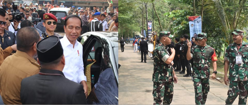 Pangdam II/Sriwijaya Dampingi dan Amankan Serangkaian Kunjungan Kerja Presiden Di Lampung Selatan