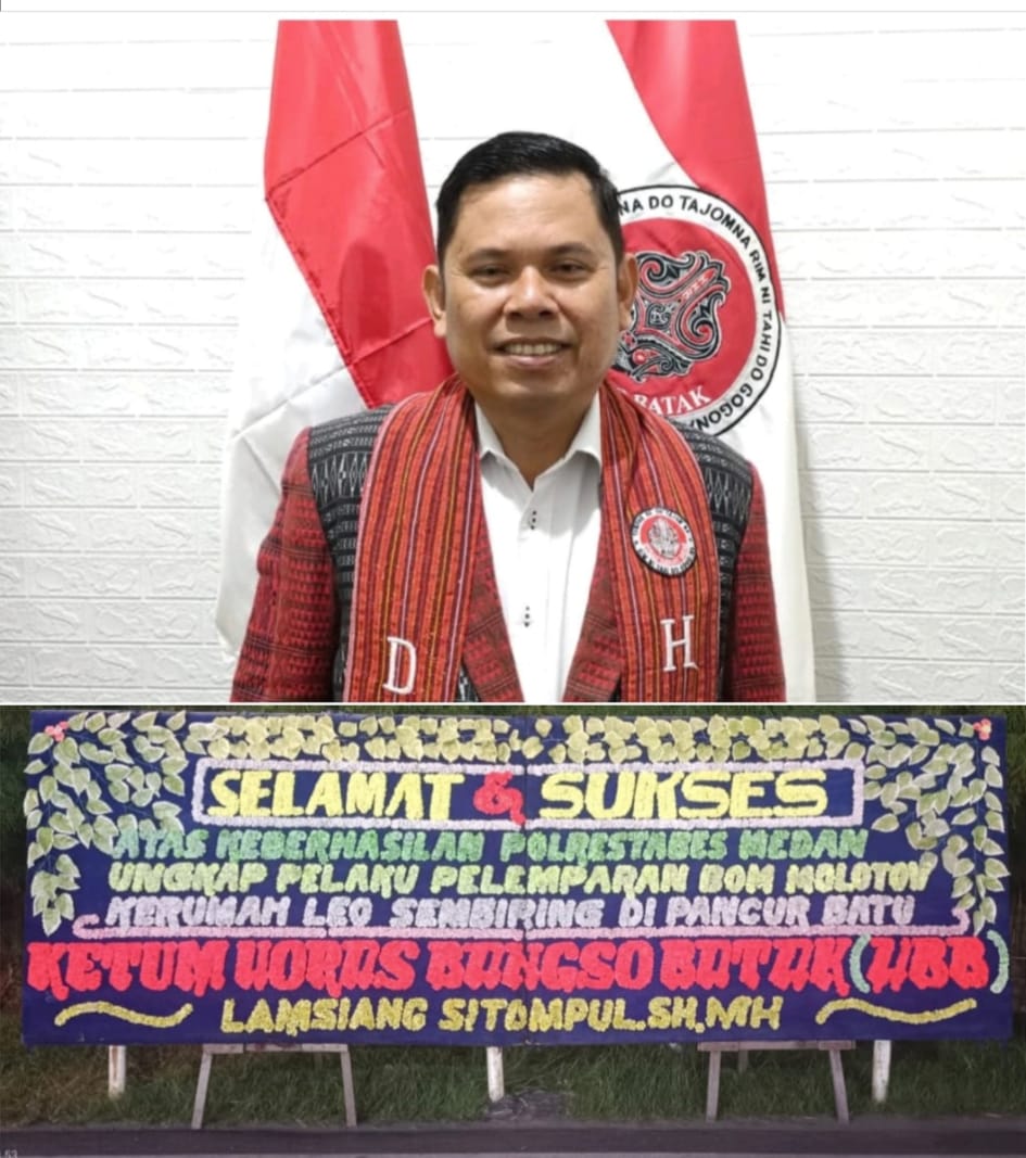 Ketua Umum Horas Bangso Batak Apresiasi Polrestabes Medan dan Minta Semua Otak Pelaku Pembakar Rumah Wartawan Ditangkap