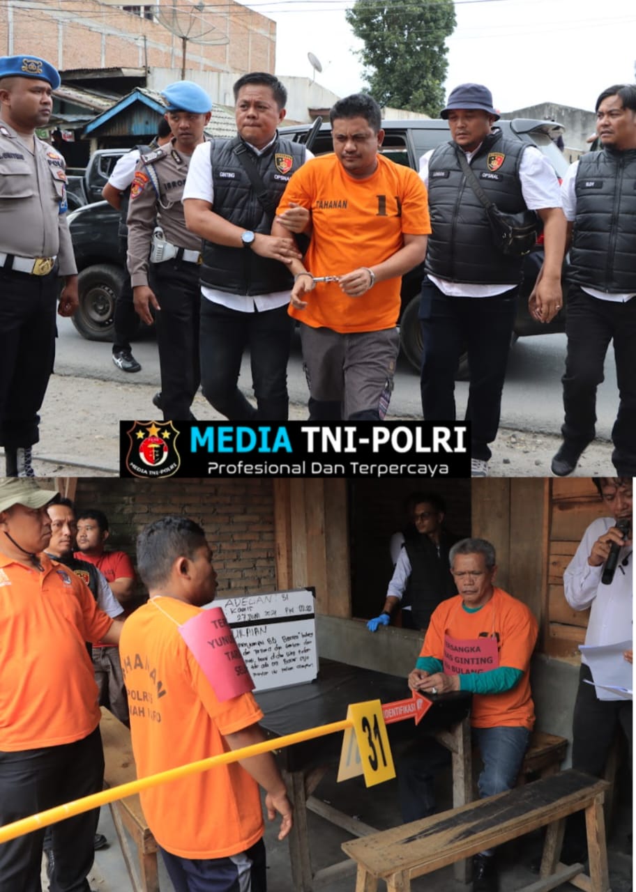3 Pembunuh Sempurna Pasaribu Sekeluarga Tersangka Perankan 57 Adegan Rekonstruksi