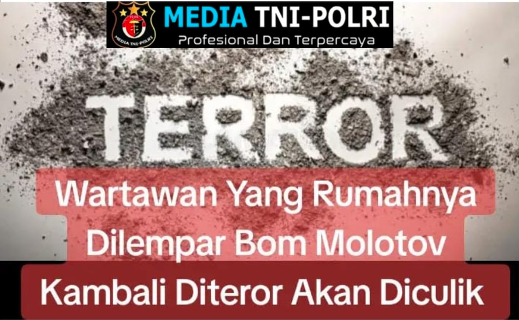 Keluarga Wartawan Yang Rumahnya Dilempar Bom Molotov di Medan Kambali Diteror Akan Diculik
