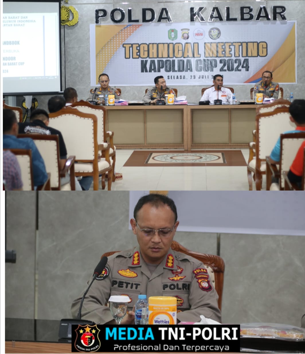 Cek Kesiapan Seluruh Panitia Dan Peserta Kapolda Cup 2024, Kabid TIK Polda Kalbar  Pimpin Technical Meeting Di Balai Kemitraan Polda Kalbar