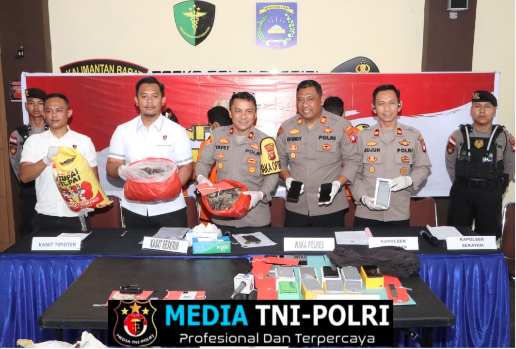 Polres Sanggau Berhasil ungkap 2 Kasus Pencurian Pemberatan dan Perdagangan Satwa Dilindungi