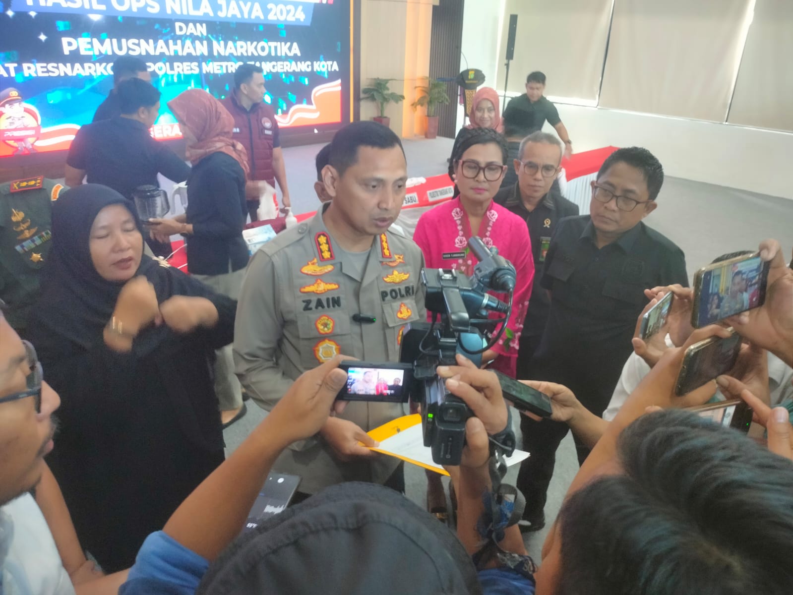 Polres Metro Tangerang Kota Musnahkan 3,89 Kg Narkotika Jenis Sabu Sabu dan Ribuan Butir Pil Exstasi Serta Obat Berbahaya Jenis G