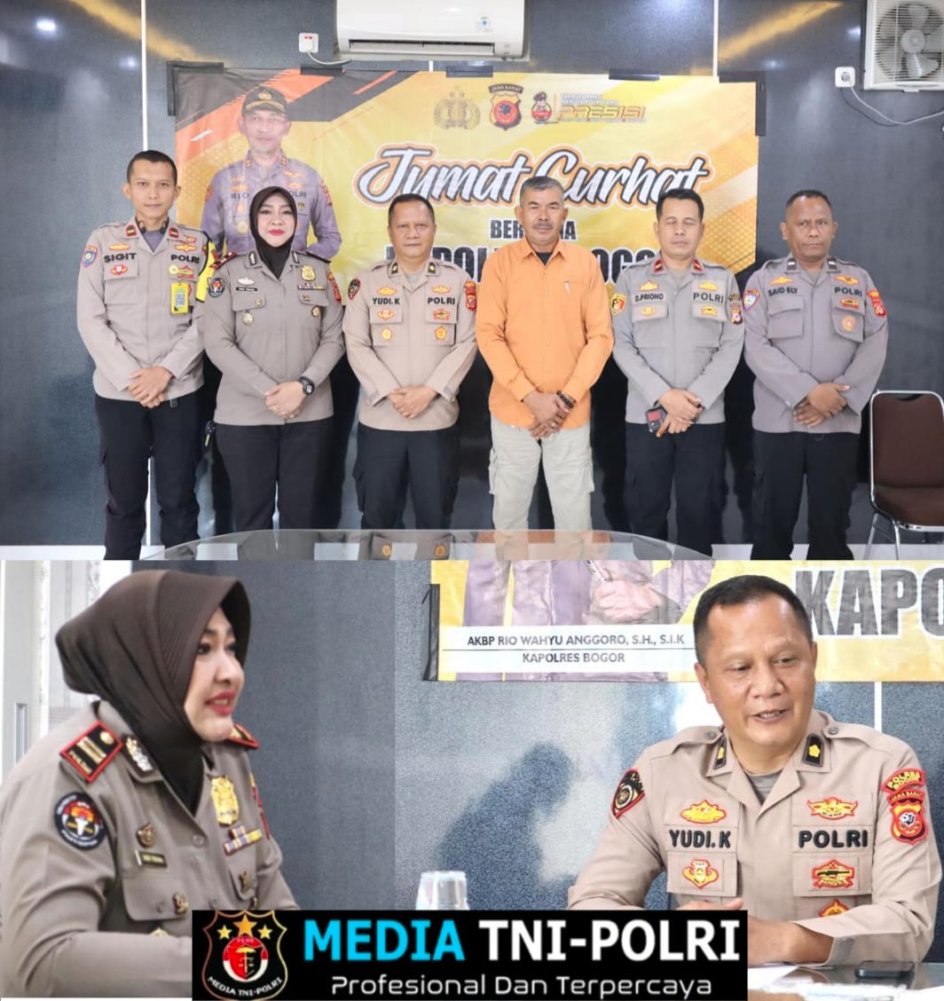 Program “Jumat Curhat” Polres Bogor Kembali Menerima Curhattan Keluh Kesah Warga Masyarakat Dalam Mencari Solusi Dalam Mendengar Aspirasi Masyarakat