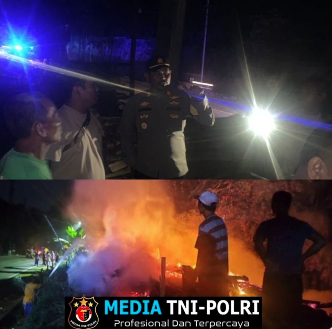 Polsek Nanggung Investigasi Terkait Terjadi Kebakaran Limbah Gesekan Kayu di Desa Batu Tulis Bogor