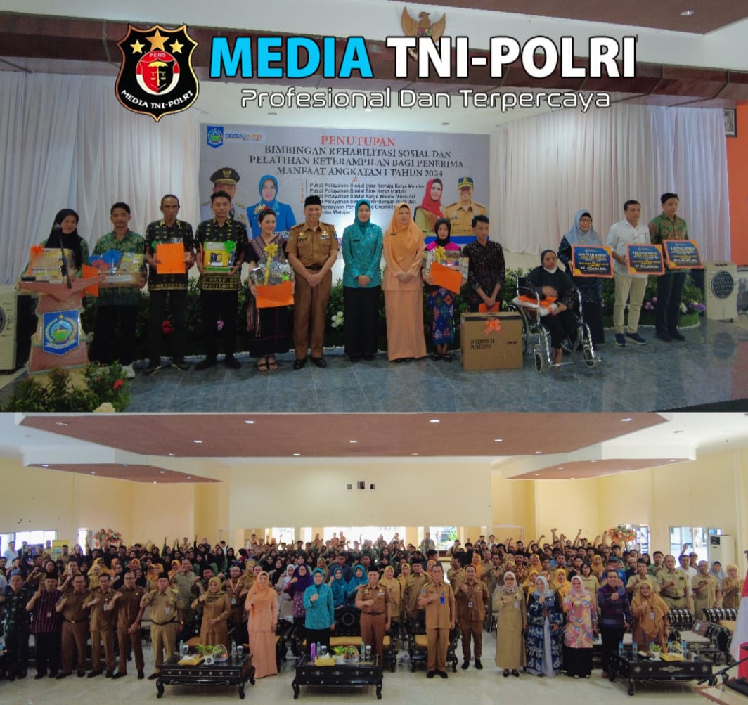 Pj Ketua TP.PKK NTB Resmi Tutup Bimbingan Rehabilitasi Sosial dan Pelatihan Keterampilan Bagi Penerima Manfaat Di Dinas Sosial Provinsi NTB