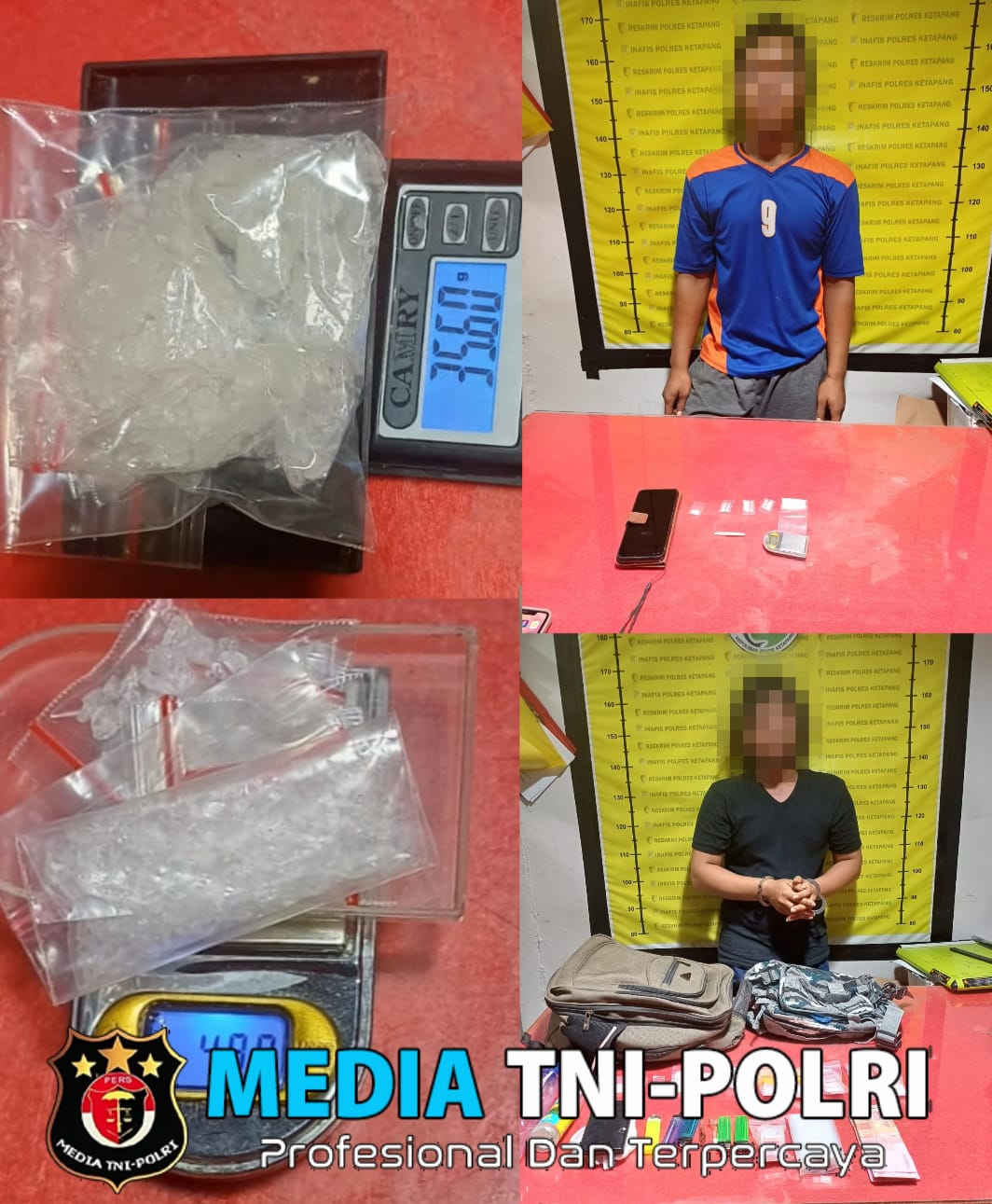 Polsek Tumbang Titi Tangkap 2 Pelaku Narkoba, 40,59 Gram Sabu Turut Diamankan