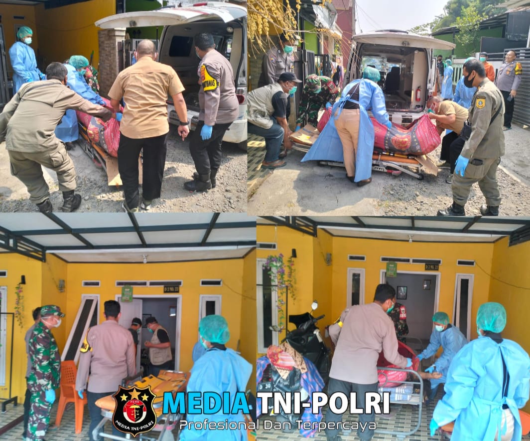 Polsek Ciomas Bersama Instansi Terkait Olah TKP Dan Evakuasi Terkait Penemuan Mayat Laki-Laki di Perumahan Nuansa Indah Ciomas