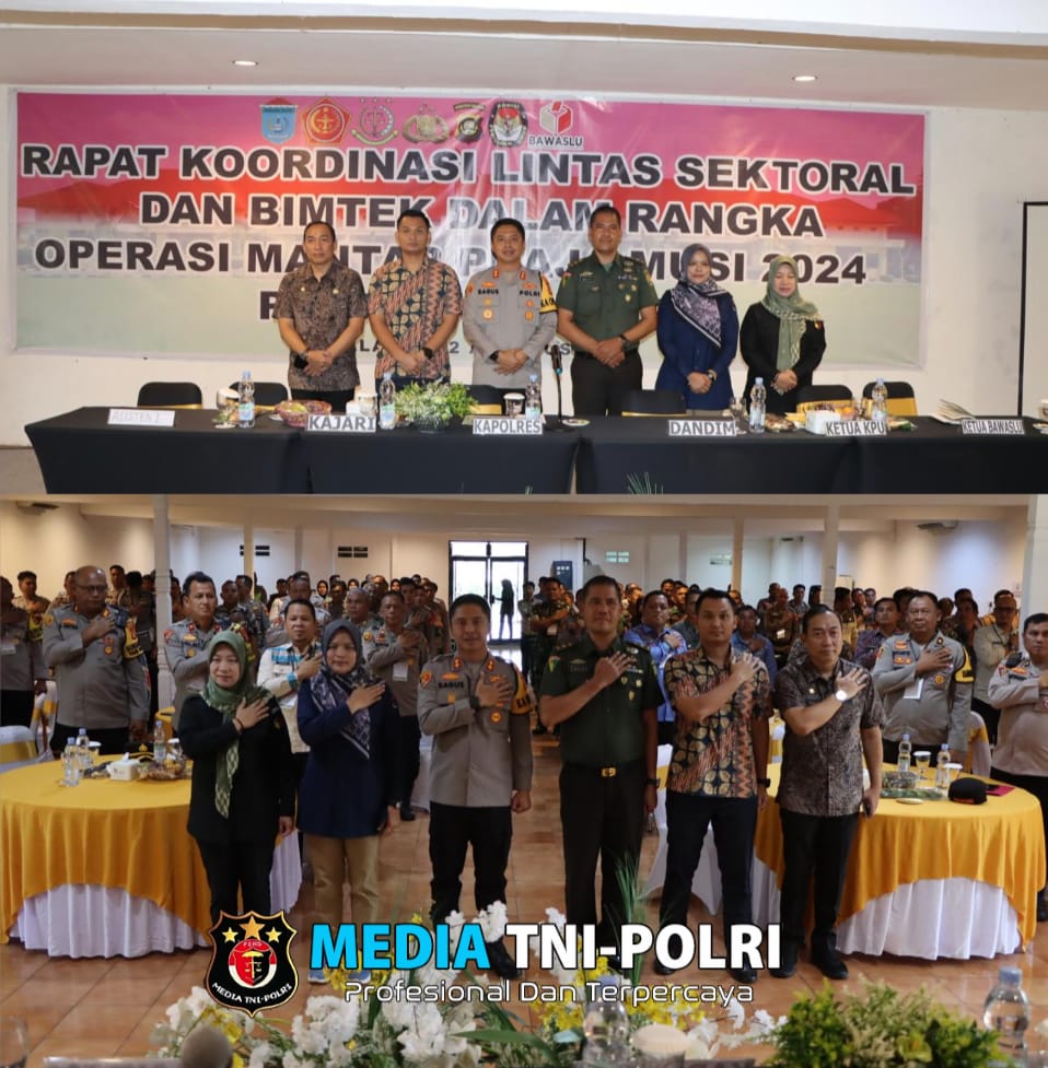 Kapolres Ogan Ilir Pimpin Rapat Koordinasi Lintas Sektoral dan Bimtek Operasi Mantap Praja Musi 2024