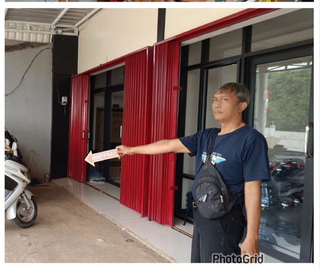 Polsek Gunung Putri Cek TKP Pencurian dengan Pemberatan di Toko Hoki Nagrak Yang Viral di Medsos