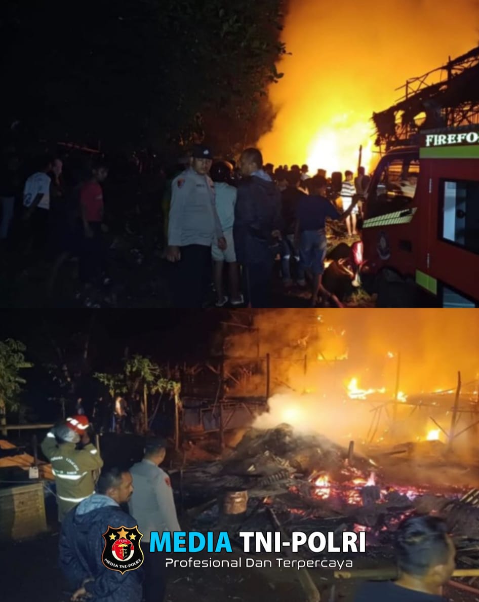 Polsek Tenjo Bersama Instansi Terkait Cek  Lokasi TKP Adanya Kebakaran di Sebuah Peternakan Ayam