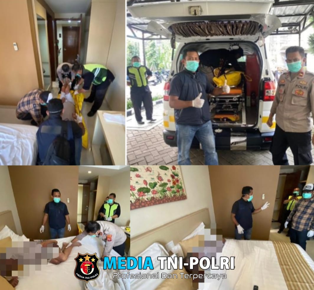 Polsek Cisarua Olah TKP Terkait Adanya Penemuan Jasad Seseorang yang Dinyatakan Meninggal Dunia di Kamar Hotel