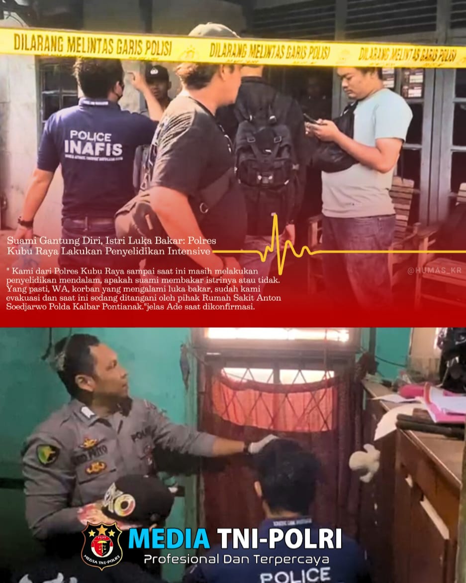 Sigap Polisi Lakukan Penyelidikan Intensive Adanya Kasus Suami Gantung Diri,Setelah Coba Bakar Istri
