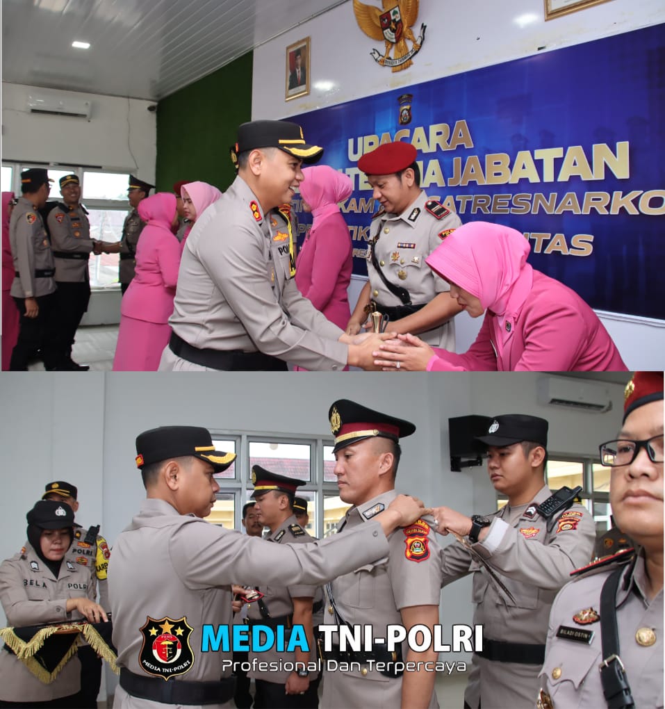 Kapolres OKI Resmi Lantik Kasat Lantas, Kasat Intel, dan Kasat Narkoba Baru