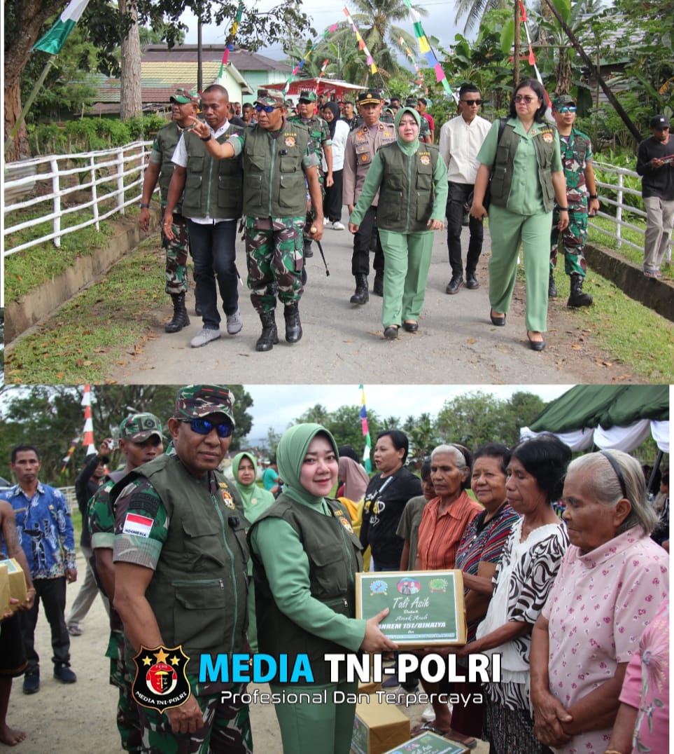 Danrem 151/Binaiya Kunjungan ke Kodim 1513/Seram Bagian Barat Resmikan Program Kampung Pancasila