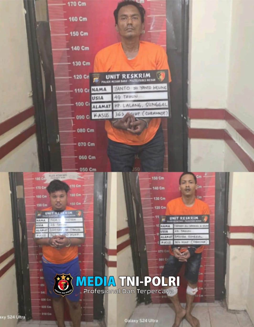 Polsek Medan Baru Tangkap Komplotan Curanmor yang Resahkan Warga, Dua Pelaku Dilumpuhkan