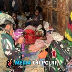 Satuan Jajaran Koops Habema di Papua Lakukan Tindakan Sigap Tangani Warga yang Sakit di Dalam Honai