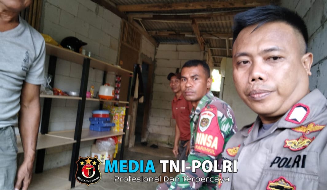 Sinergitas TNI POLRI Wilayah HUKUM Polsek Parung Sambang Warga Beri Himbauan Kamtibmas dan Ajak Jaga Kondusifitas