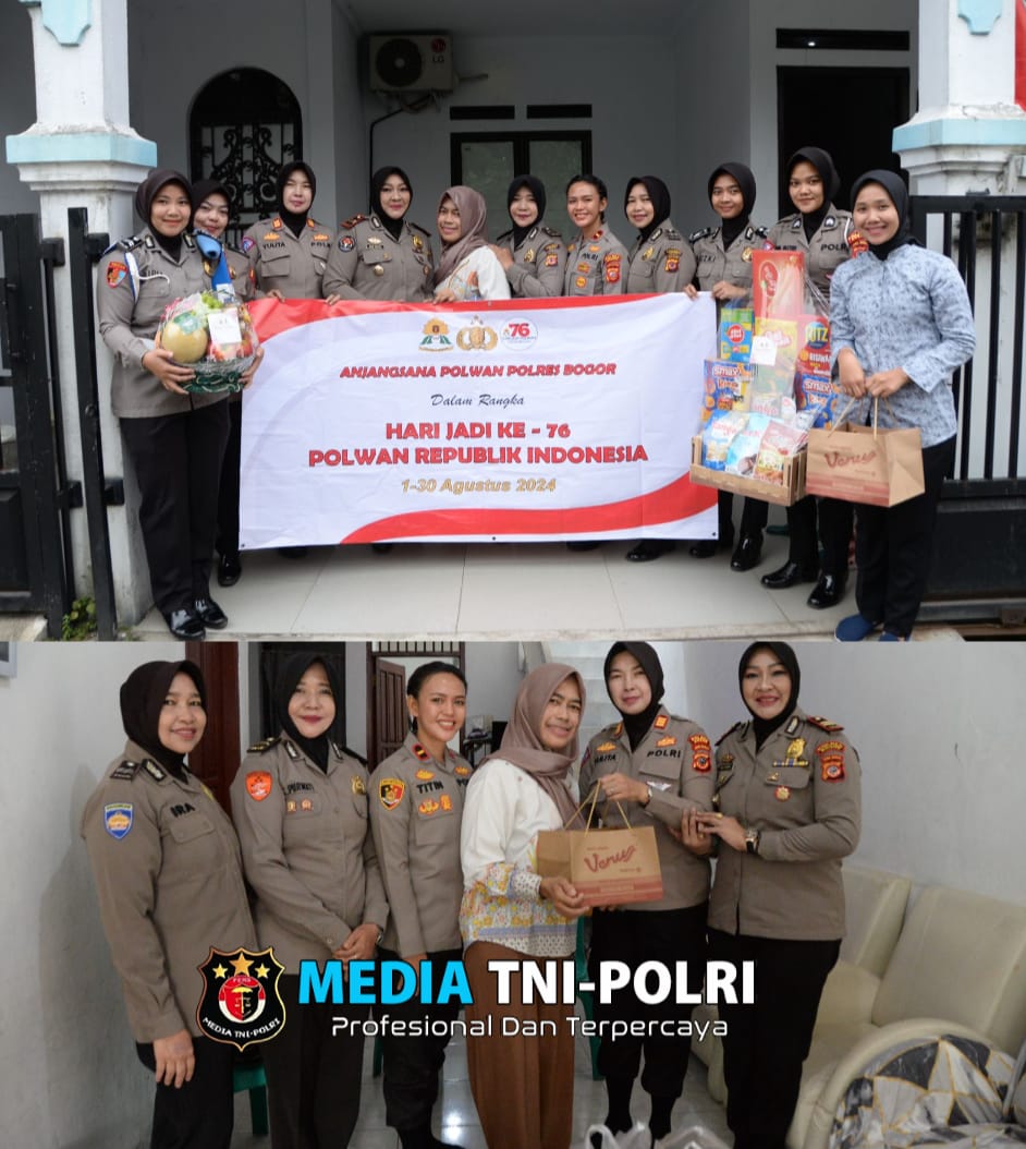 Rangkaian Giat Dalam Rangka HUT Polwan ke-76 TH Anjangsana Ke Polwan Polres Bogor Yang Sudah Purna Tugas