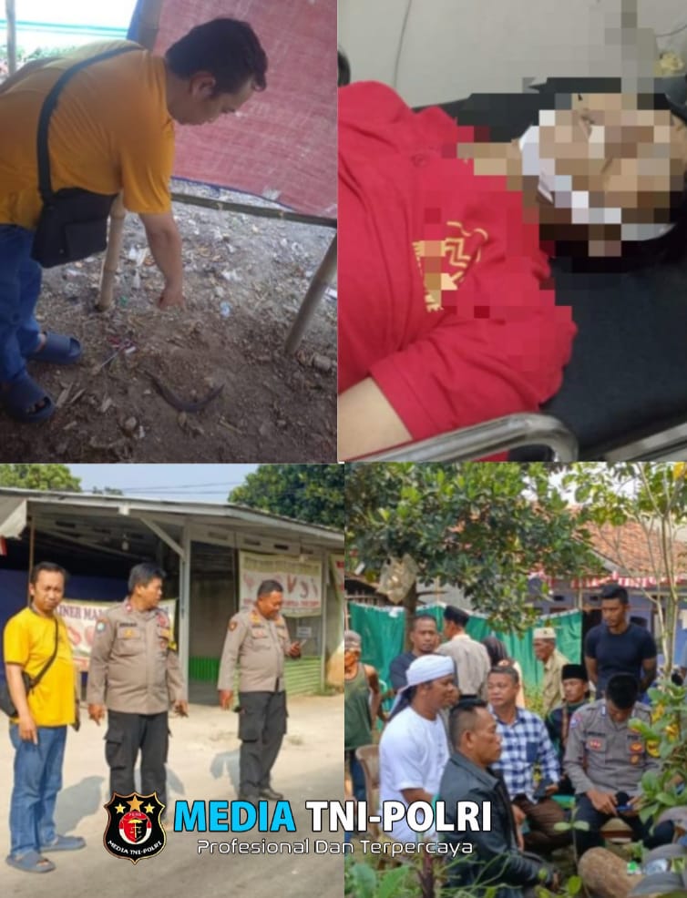 Polsek Ranca Bungur Bersama Instansi Terkait Lakukan Tindakan Terkait Kejadian Aksi Tawuran Remaja Antar Kampung Akibatkan 1(satu) orang remaja meninggal Dunia