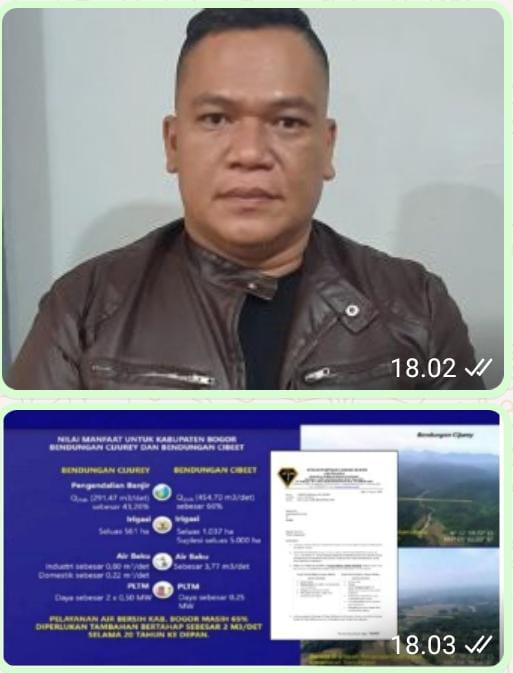 Ketua LSM Penjara Layangkan Surat Ke Kementrian Pihak PUPR Untuk Sidak 2 Pembangunan Bendungan Di Cariu Dan Tanjungsari Kabupaten Bogor.