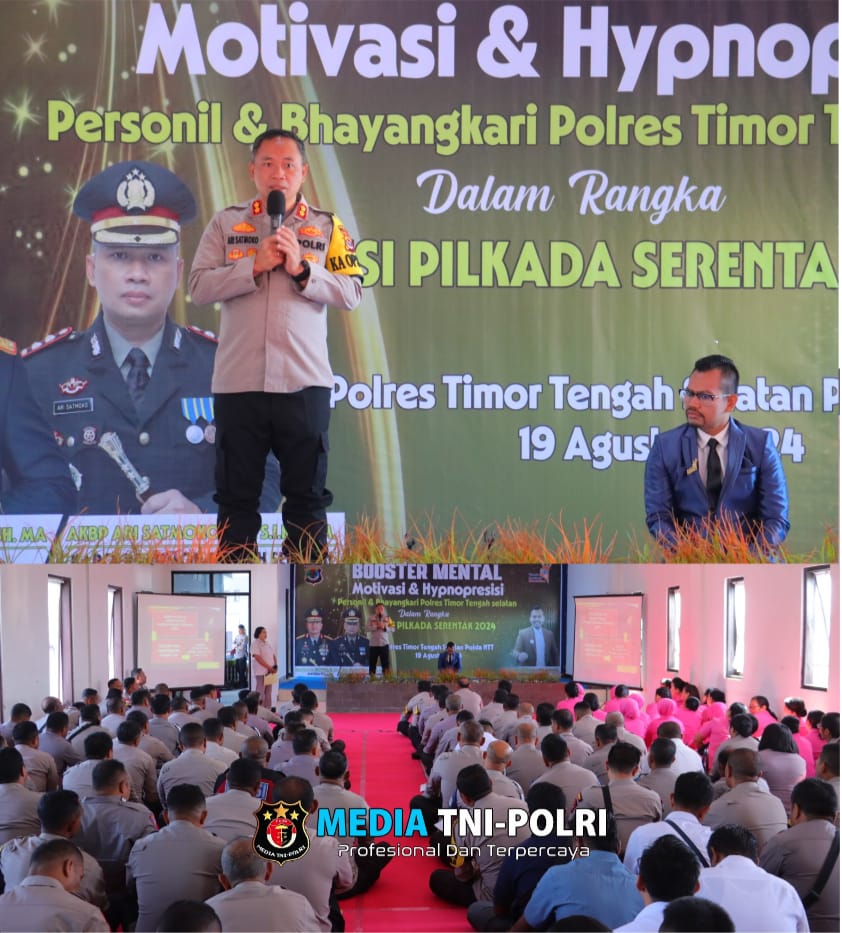 Booster Mental Perdana di Polda NTT Demi Suksesi Pillkada Serentak 2024 Datangkan Motivator Nasional