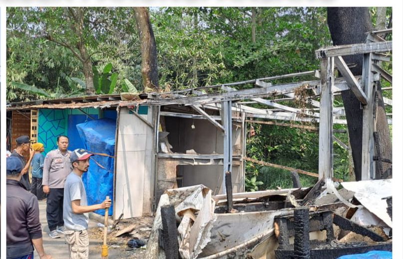 Polsek Parungpanjang Usut Tindak Lanjut Penyelidikan Atas Kejadian Kebakaran 