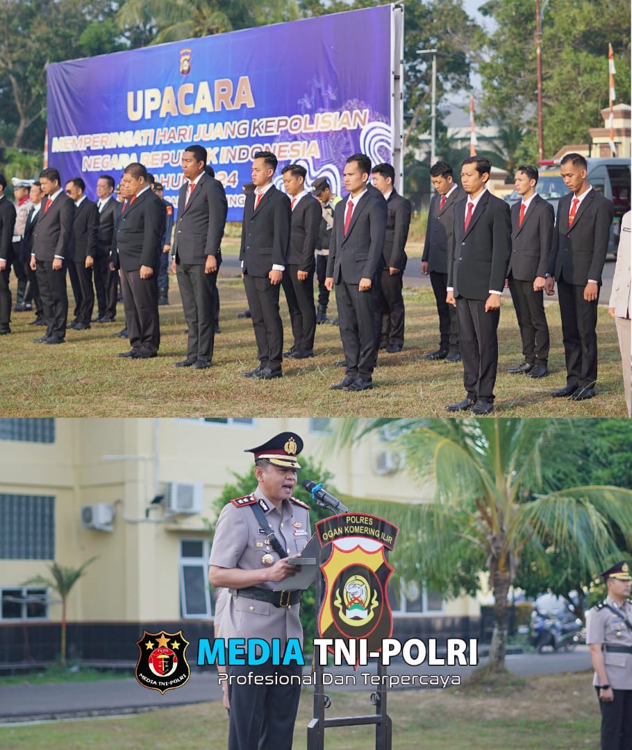 Polres OKI Gelar Upacara Hari Juang Polri 2024