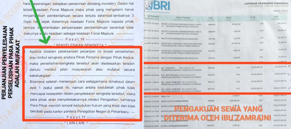 Mengaku dari anggota Jatanras Polda Riau Diduga Tidak Netral Terhadap Pemilik Tanah Yang Disewa Protelindo
