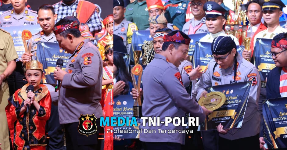 Kapolri Jenderal Listyo Sigit Prabowo Hadiri Malam Apresiasi Kreasi “Setapak Perubahan Polri” di Gedung The Tribrata Jakarta Selatan