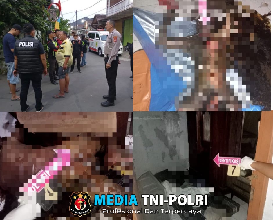 Polsek Gunung Putri Bersama Team INAFIS Polres Bogor Lakukan Olah TKP Terkait Penemuan Mayat Membusuk di Perumahan Bumi Mutiara