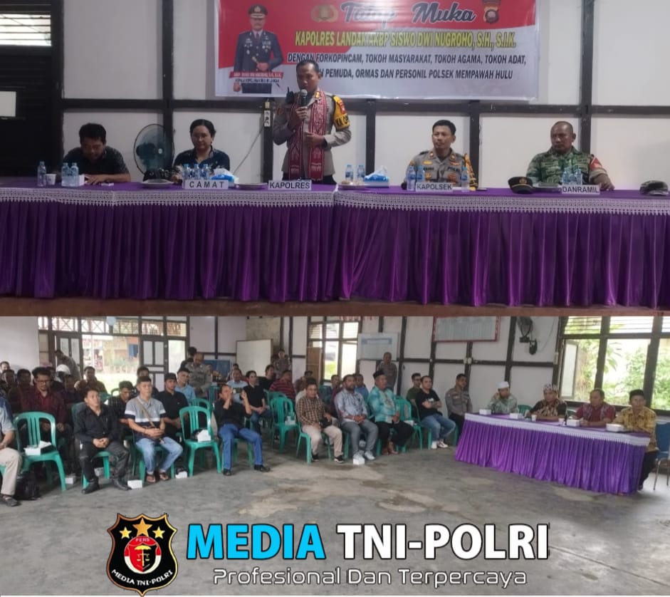 Kapolres Landak Gelar Tatap Muka Di Kecamatan Mempawah Hulu