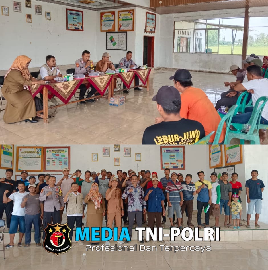 Bhabinkamtibmas Polsek Mesuji Timur Lakukan Cooling Sistem Kepada Aparatur Desa dan Tokoh Masyarakat,Jelang Pilkada 2024
