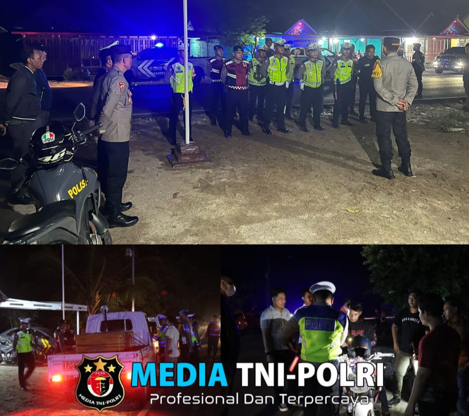 Dalam Rangka Jaga Situasi Kamtibmas, Kapolres Mesuji Bersama Jajaran Lakukan KRYD di Jalan Lintas Timur Mesuji Lampung