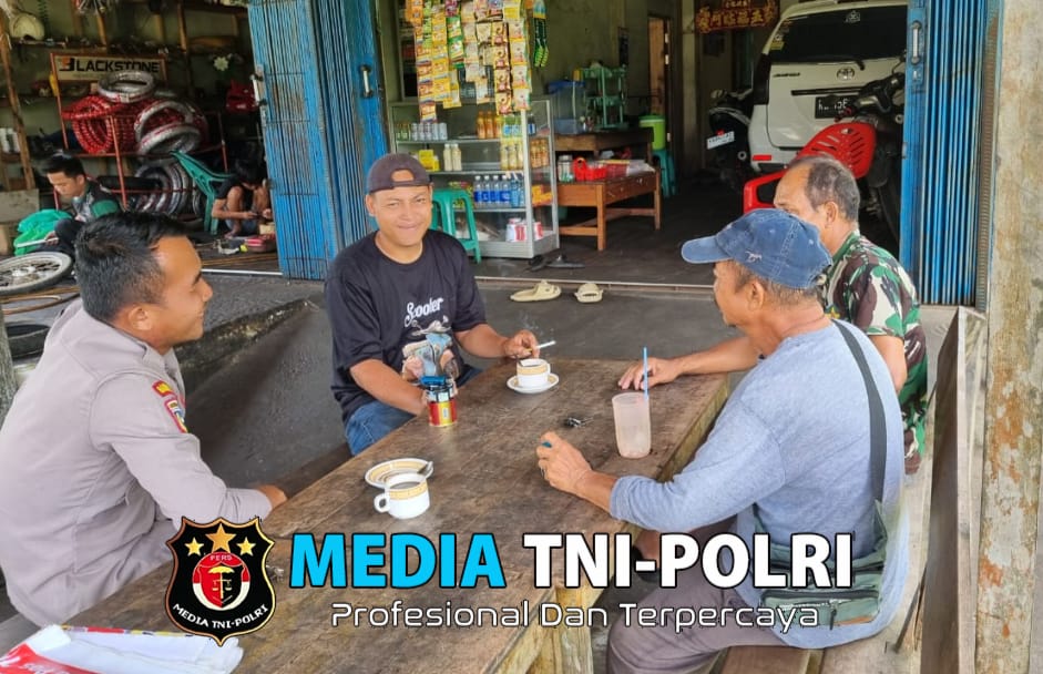 Bhabinkamtibmas Desa Tempoak Ajak Tokoh Masyarakat Bersama Jaga Stabilitas Jelang Pilkada