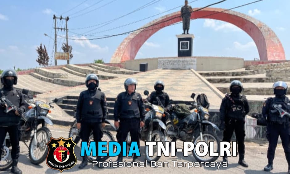 Satsamapta Polres Way Kanan Patroli KRYD Cegah Gangguan Kamtibmas di Kampung Mesir Ilir