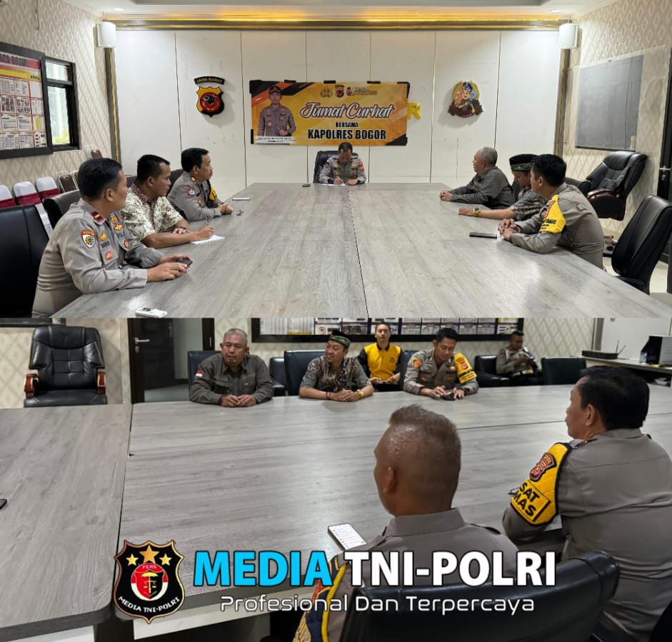 Polres Bogor Gelar Jumat Curhat Warga Sampaikan Keluh Kesah Masyarakat Terkait Kenakalan Remaja Dan Lalu Lintas Yang Terhambat