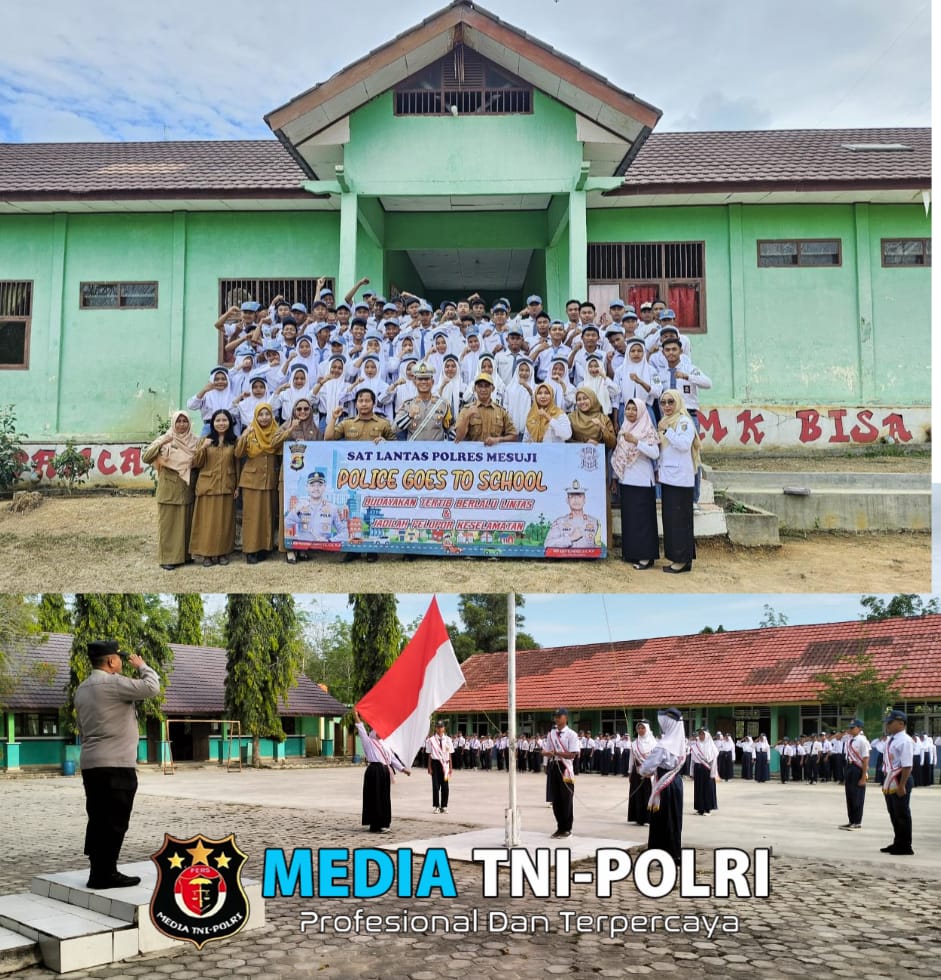 Sat Binmas Polres Mesuji Laksanakan Giat Cooling System dan Police Go To School di SMPN 18 Mesuji