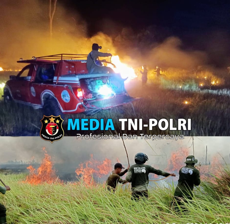 3 Hari Tim Gabungan Padamkan Karhutla TN Way Kambas