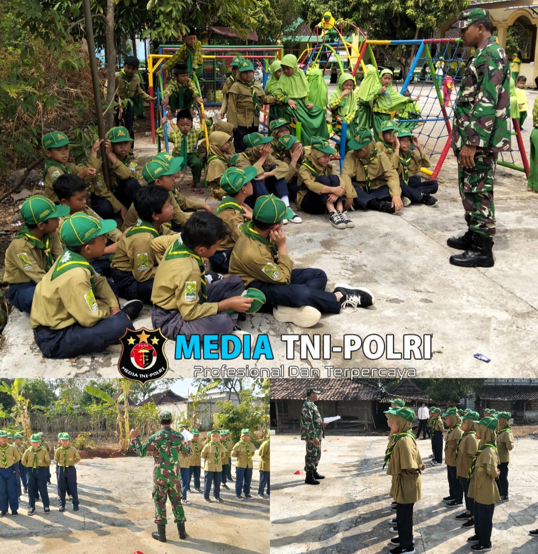 Babinsa Nogosari Tanamkan Kedisiplinan Sejak Dini Pada Siswa Sekolah