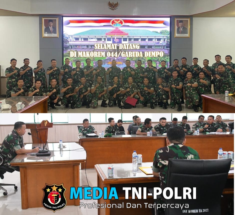 Korem 044/Gapo Gelar Rakor Kesiapan Pilkada Serentak Di Wilayah Prov. Sumsel