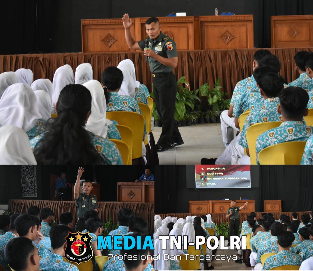 Kasdim 0818 Ajak Siswa SMAN 1 Sumberpucung Lestarikan Nilai-nilai Kebangsaan